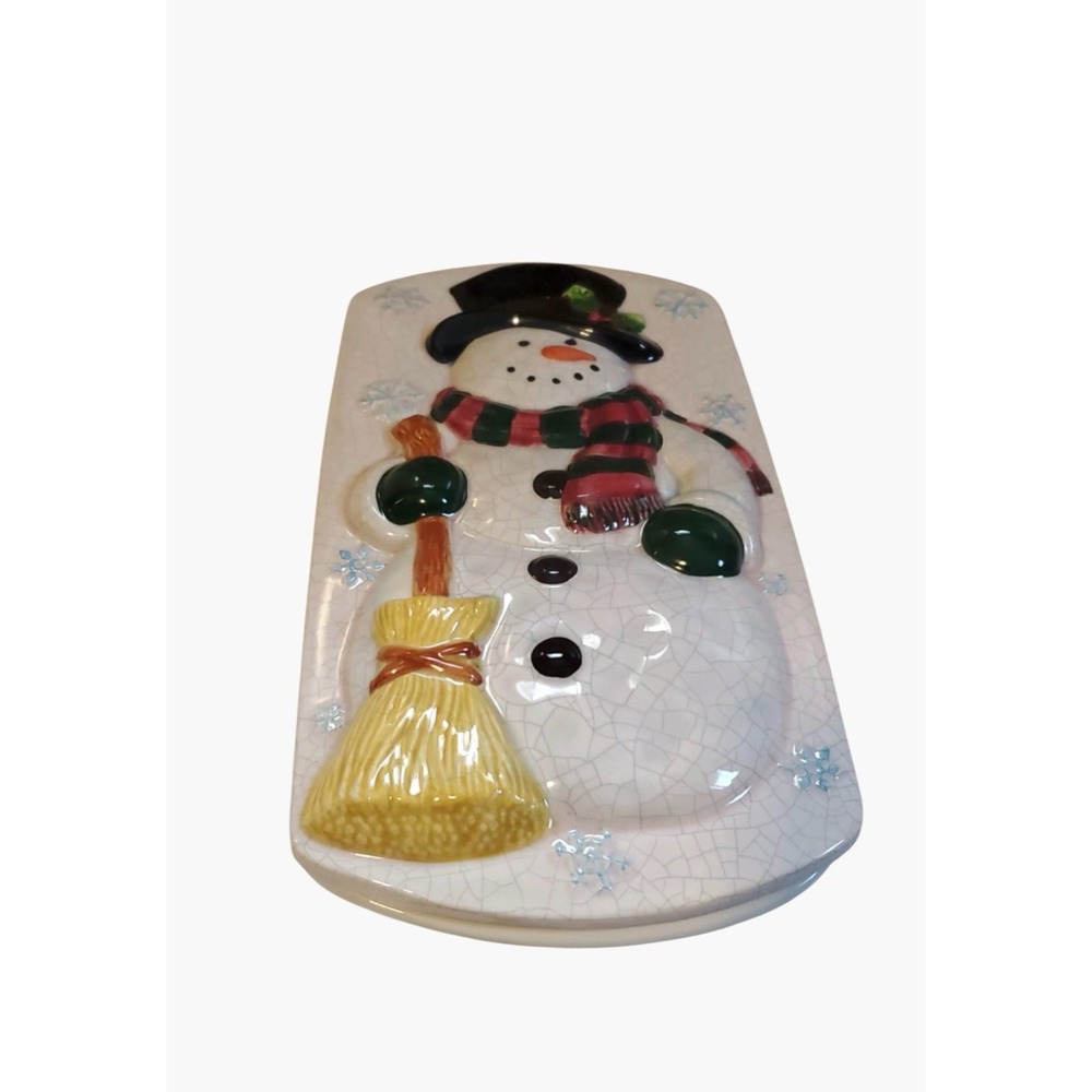 New Debco Snowman Christmas Baking Dish for Casseroles or Loafs